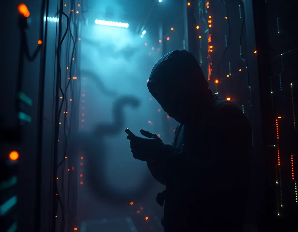 Conceptual image of ConsentFix illustrating phishing attack threats, emphasizing data protection and digital security in cybersecurity.